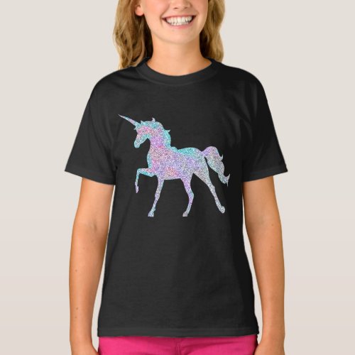 Rainbow Sparkle Unicorn T_Shirt