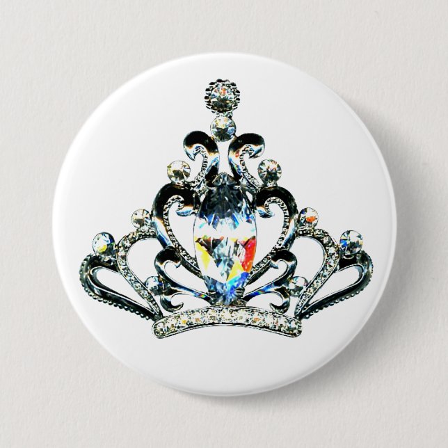 Rainbow Sparkles of a Tiara Button (Front)