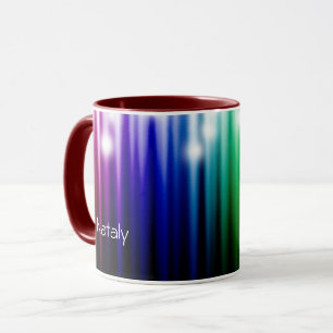 rainbow sparkling texture     mug