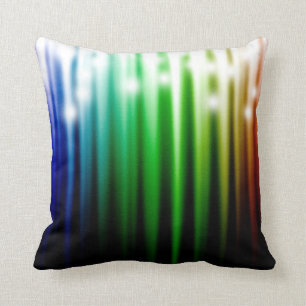 rainbow sparkling texture throw pillow