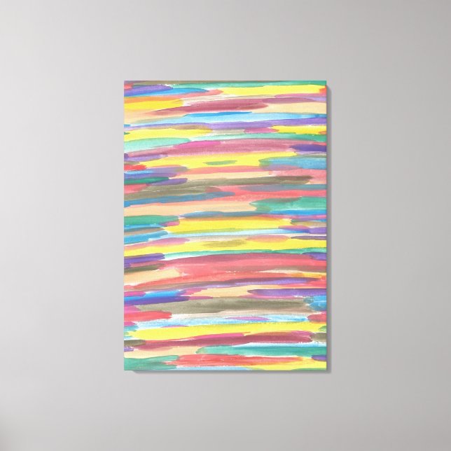 Rainbow Spectrum Art Abstract Canvas Print (Front)