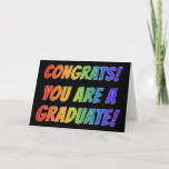 [ Thumbnail: Rainbow Spectrum "Congrats! You Are a Graduate!" Card ]