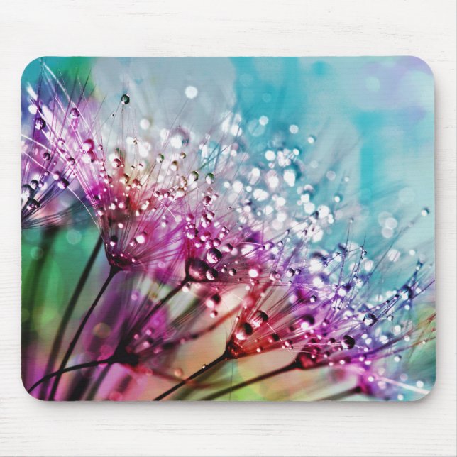 Rainbow Spectrum Flowers Mouse Pad (Front)