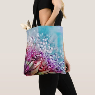 Rainbow Spectrum Flowers Tote Bag