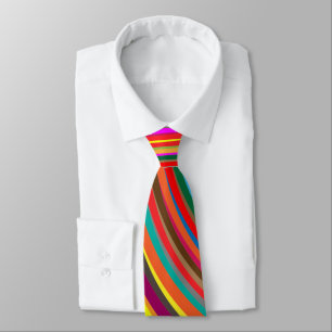 rainbow, spectrum neck tie