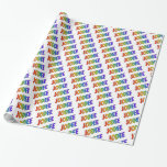 [ Thumbnail: Rainbow Spectrum Pattern First Name "Jodee" Wrapping Paper ]