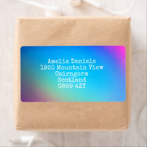 Rainbow Spectrum Return Shipping Label