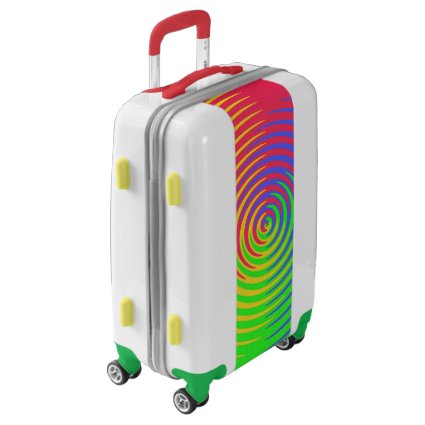 Rainbow Spiral Abstract Pattern Luggage
