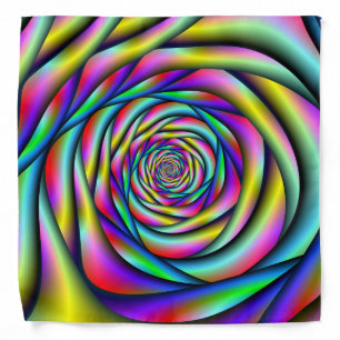 Rainbow Spiral Bandana