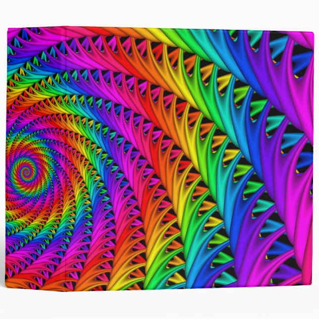 Rainbow Spiral Binder (Front/Spine)