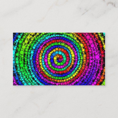 Rainbow Spiral Business Card