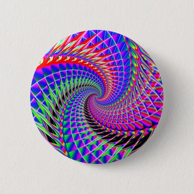 Rainbow Spiral Button (Front)