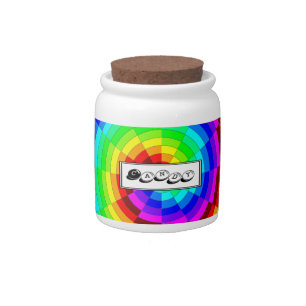 Rainbow Spiral by Kenneth Yoncich Candy Jar