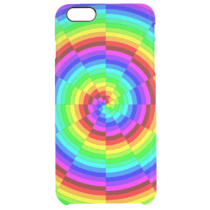 Rainbow Spiral by Kenneth Yoncich Clear iPhone 6 Plus Case