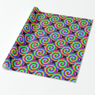 Rainbow Spiral by Kenneth Yoncich Wrapping Paper