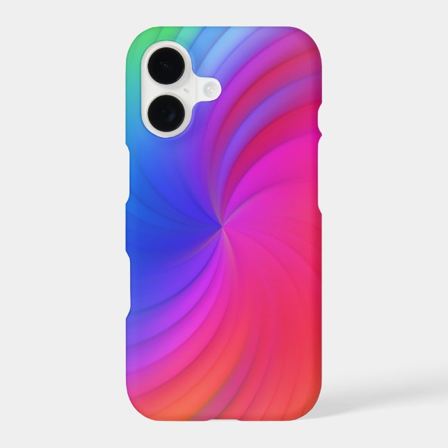 Rainbow Spiral Case-Mate iPhone Case (Back)