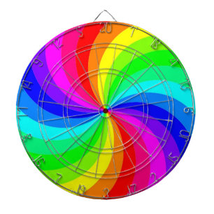 RAINBOW SPIRAL DART BOARD