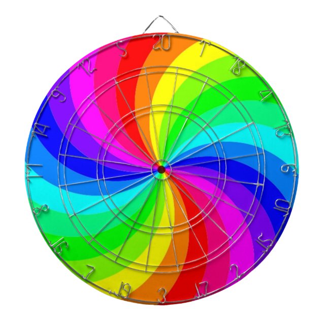 RAINBOW SPIRAL DART BOARD (Front)