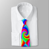 Rainbow Spiral Diamond Neck Tie (Tied)