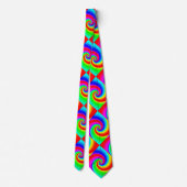 Rainbow Spiral Diamond Neck Tie (Back)