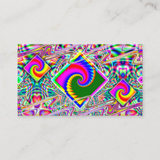 Rainbow Spiral Diamonds  Business Card
