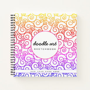 Art Supplies Doodles Spiral Notebook for Sale by Iridescentflow