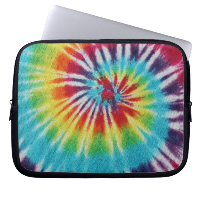 Rainbow Spiral Laptop Sleeve (Front)