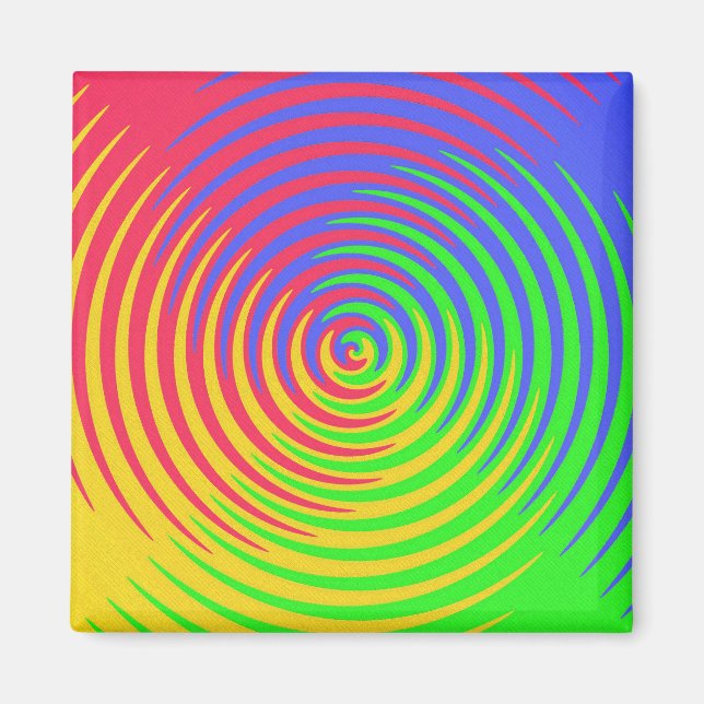 Rainbow Spiral Magnet (Front)
