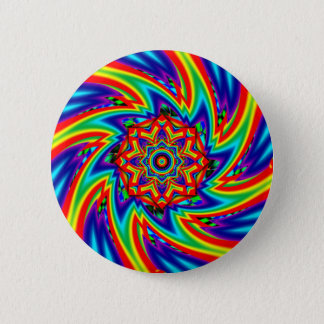 Rainbow Spiral Octagon (edit text) Button