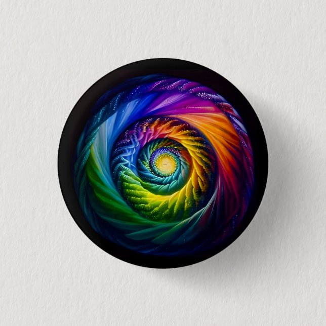 Rainbow Spiral Out Button (Front)