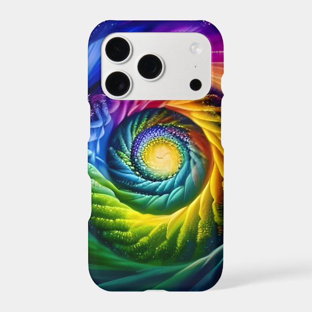 Rainbow Spiral Out Iphone Case (Back)