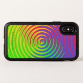 Rainbow Spiral Pattern OtterBox iPhone X Case (Back Horizontal)