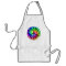 Rainbow Spiral Peace & Love Apron
