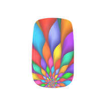 Rainbow Spiral Petals Flower Minx Nails Minx Nail Wraps Rainbow Spiral Petals Flower Minx Nails Minx Nail Wraps