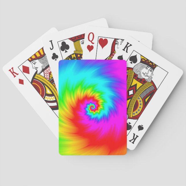 Rainbow Spiral Poker Cards (Back)