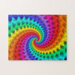Rainbow Spiral Puzzle at Zazzle