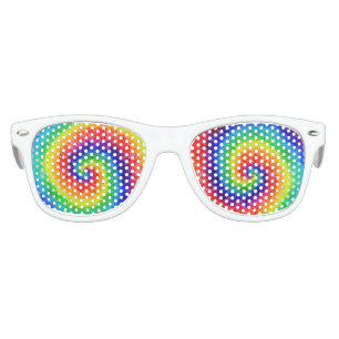 Rainbow Spiral Retro Sunglasses