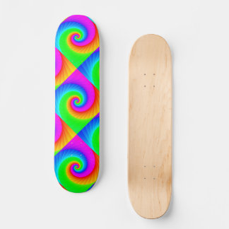 Rainbow Spiral Skateboard