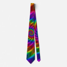 Rainbow Spiral Spikes Tie