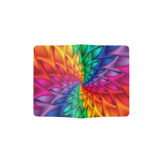 Rainbow Spiral Thorns Passport Holder