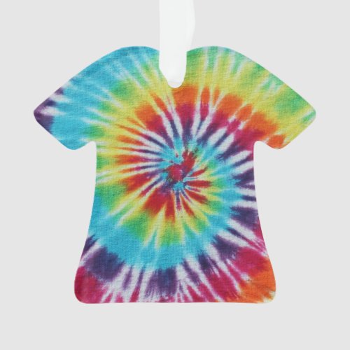 Rainbow Spiral Tie Dye Cool Photo Ornament