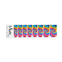 Rainbow Spiral Tie Dye Nail Design