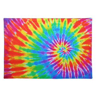 Rainbow Spiral Tie Dye Placemat