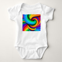 Rainbow Spiral Vortex Abstract - Psychedelic Color