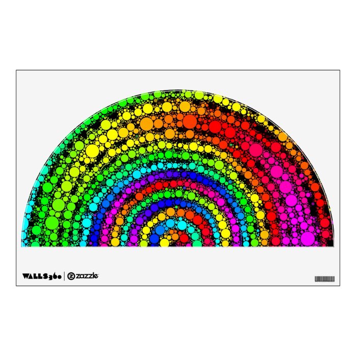 Rainbow Spiral Wall Decal