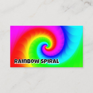 Rainbow Spiral (you may change the words) Business Card