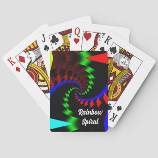 Rainbow Spiral ( you may change the words ) Poker Cards