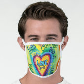 Rainbow Spirit Art Inspirational Custom Face Mask (Worn Him)