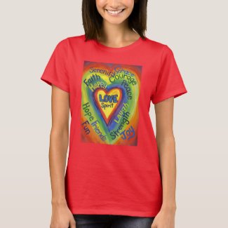 Rainbow Spirit Heart Love Art Custom Shirt