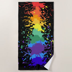 RAINBOW SPLASH BEACH TOWEL